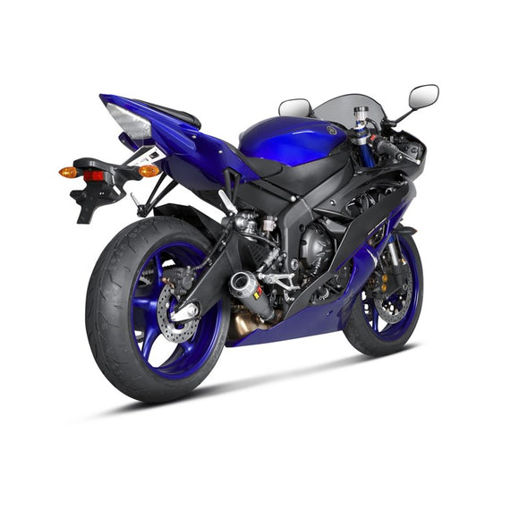 YAMAHA YZF-R6 - (2017-2020) Akrapovic Titanium Silencer Slip-On Kit - Moto GP Style - Race Optional Baffle Available