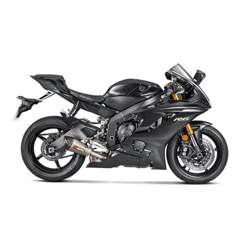 YAMAHA YZF-R6 - (2017-2020) Akrapovic Titanium Silencer Slip-On Kit - Race Removable Baffle