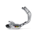 YAMAHA Tracer 7 / GT - (2020-2024) Akrapovic Titanium Silencer Stainless 2-1 System - Removable Baffle