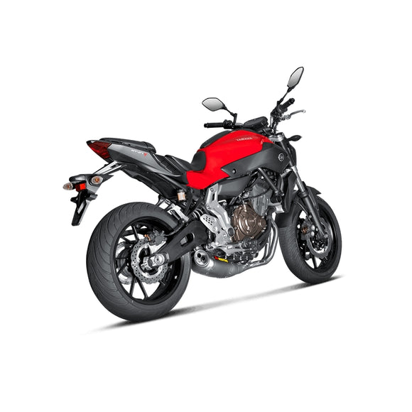 YAMAHA Tracer 7 / GT - (2020-2024) Akrapovic Titanium Silencer Stainless 2-1 System - Removable Baffle
