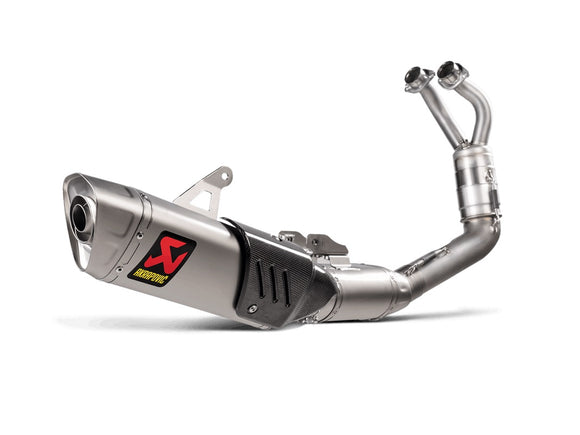 YAMAHA YZF-R7 - (2021-2025) Akrapovic Titanium Silencer Stainless 2-1 System - Road Legal
