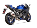 YAMAHA YZF-R7 - (2021-2025) Akrapovic Titanium Silencer Stainless 2-1 System - Road Legal
