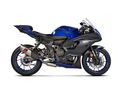 YAMAHA YZF-R7 - (2021-2025) Akrapovic Titanium Silencer Stainless 2-1 System - Race Removable Baffle