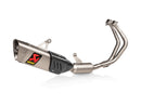 YAMAHA YZF-R7 - (2021-2025) Akrapovic Titanium Silencer Stainless 2-1 System - Race Removable Baffle