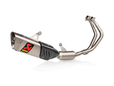 YAMAHA YZF-R7 - (2021-2025) Akrapovic Titanium Silencer Stainless 2-1 System - Race Removable Baffle