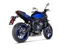 YAMAHA XSR700 - (2021-2021) Akrapovic Titanium Silencer Stainless 2-1 System - Road Legal