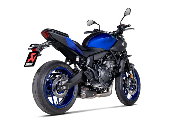 YAMAHA XSR700 - (2021-2021) Akrapovic Titanium Silencer Stainless 2-1 System - Road Legal