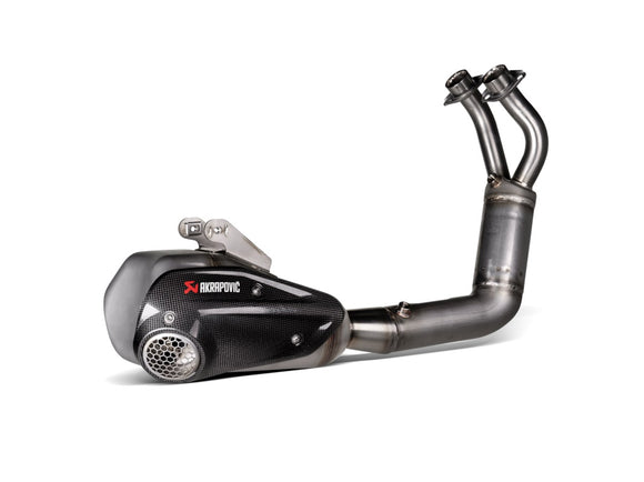 YAMAHA MT-07 - (2021-2024) Akrapovic Titanium Silencer Stainless 2-1 System - Road Legal