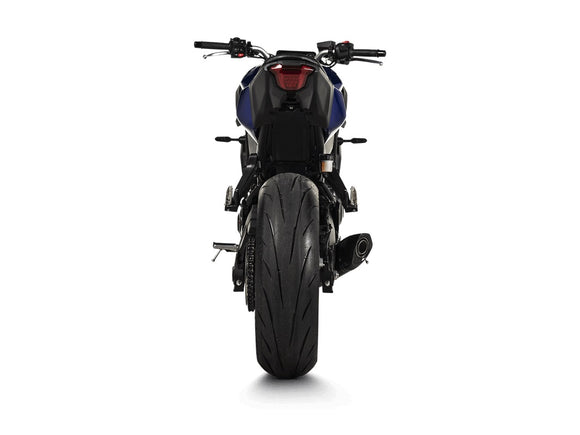 YAMAHA MT-07 - (2021-2024) Akrapovic Carbon Silencer Complete 2-1 Race System - Hexagonal - Race Removable Baffle