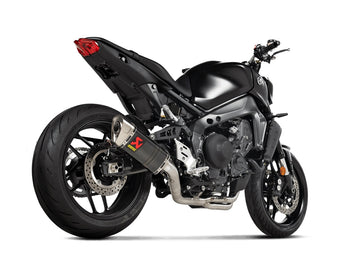YAMAHA MT-09 - (2024-2025) Akrapovic Carbon Silencer 3-1 Race System - Race Removable Baffle