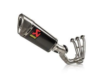 YAMAHA Tracer 9 / GT / GT+ - (2021-2023) Akrapovic Carbon Silencer 3-1 Race System - Race Removable Baffle
