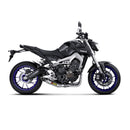 YAMAHA XSR900 - (2016-2016) Akrapovic Titanium Silencer Stainless 3-1 System - Road Legal Removable Baffle