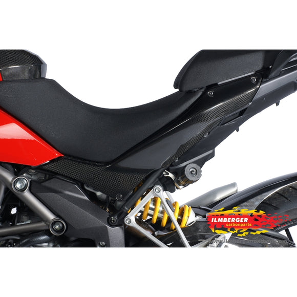 DUCATI Multistrada 1200 / S (2010-2012) Ilmberger Carbon Underseat Side Panels Left (Gloss Finish)