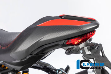 DUCATI Monster 1200 / S (2017-2021) Ilmberger Carbon Passenger Seat Cover - Matt Finish