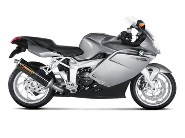 BMW K1200S - (2005-2008) Akrapovic Carbon Silencer Slip-On Kit - Road Legal