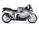 BMW K1200R - (2005-2008) Akrapovic Carbon Silencer Slip-On Kit - Road Legal