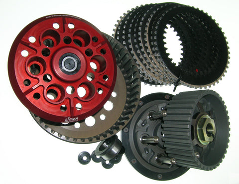 DUCATI 1000 2V DRY CLUTCH FULL RACE 48T KIT. WITH 38 DEGREE RAMPS Sigma Performance Slipper Clutch