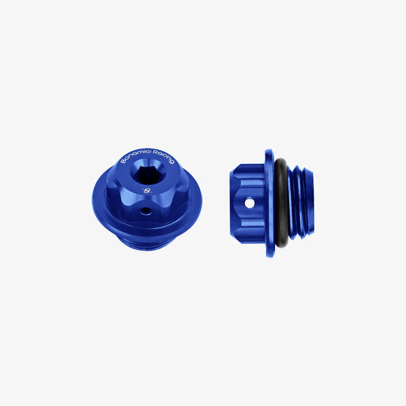 Bonamici Racing - Aluminum oil cap M20x2,5 - BLUE