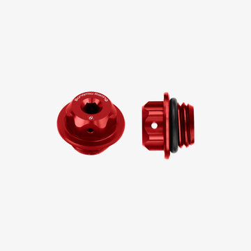 Bonamici Racing - Aluminum oil cap M20x2,5 - RED