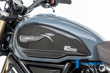 DUCATI Scrambler 1100 Tribute Pro (2022-2024) Ilmberger Carbon Tank Cover Left - Gloss