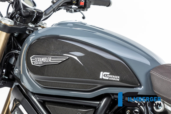 DUCATI Scrambler 1100 / Pro / Sport / Dark (2018-2026) Ilmberger Carbon Tank Cover Left - Gloss