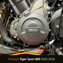 GB Racing Triumph Daytona 675R 2013-2016; Daytona Moto2 765 2019-2020; Street Triple 765 (SRRSMOTO2 Edition) 2017-2026; Trident 800 2026; Tiger Sport 800 2025-2026 Stock Secondary Engine Cover Set