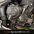 GB Racing Triumph Daytona 675R 2013-2016; Daytona Moto2 765 2019-2020; Street Triple 765 (SRRSMOTO2 Edition) 2017-2026; Trident 800 2026; Tiger Sport 800 2025-2026 Stock Secondary Engine Cover - Pulse/Timing