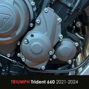 GB Racing Triumph Trident 660 2021-2026; Daytona 660 2024-2026; Tiger Sport 660 2022-2026 Stock Secondary Engine Cover - Pulse/Timing