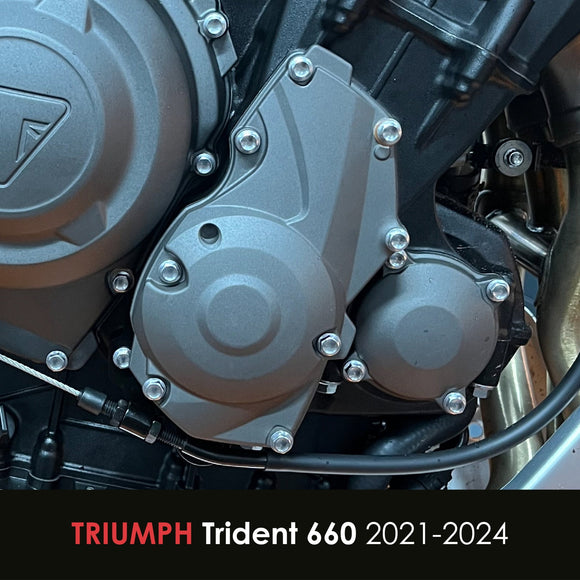 GB Racing Triumph Trident 660 2021-2026; Daytona 660 2024-2026; Tiger Sport 660 2022-2026 Stock Secondary Engine Cover - Pulse/Timing