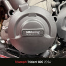 GB Racing Triumph Daytona 675R 2013-2016; Daytona Moto2 765 2019-2020; Street Triple 765 (SRRSMOTO2 Edition) 2017-2026; Trident 800 2026; Tiger Sport 800 2025-2026 Stock Secondary Engine Cover Set