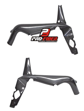 TRIUMPH DAYTON 675 R (06-12) PRO FIBER CARBON FRAME COVERS - PROTECTORS (GLOSSY)