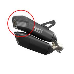 BMW R1300GS - (2023-2026) Akrapovic BMW First Fit Exhaust Replacement Upper Carbon End Cap