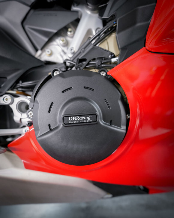 GB Racing Ducati Panigale V4 & V4 S 2018-2024; Panigale V4 & V4 S 2025-2026 Stock Secondary Engine Cover - Clutch/Gearbox