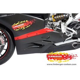 DUCATI 899 Panigale (2014-2016) Ilmberger Carbon Bellypan Left side - Satin Finish