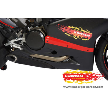 DUCATI 899 Panigale (2014-2016) Ilmberger Carbon Bellypan Right side - Satin Finish