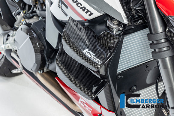 DUCATI Streetfighter V2 (2021-2024) Ilmberger Carbon Radiator Cover RH (Gloss Finish)