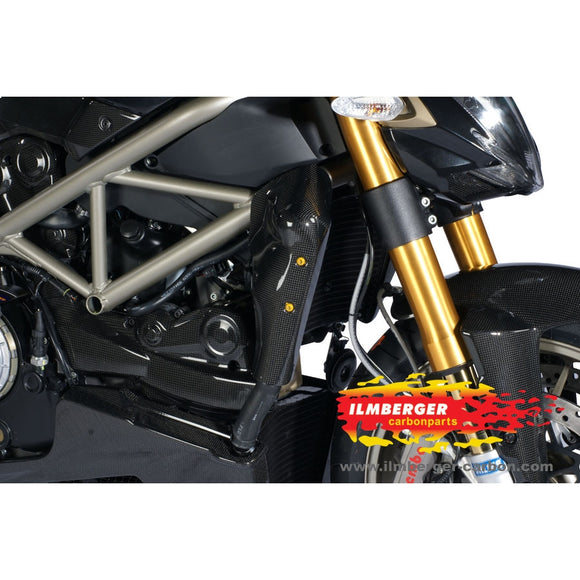 DUCATI 848 Streetfighter Evo Corse (2012-2015) Ilmberger Carbon Watercooler Cover Right Side