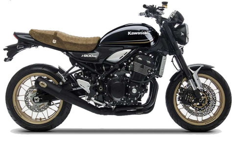 KAWASAKI Z900RS (18-20) ZARD FULL BLACK COATED TITAINIUM EXHAUST SYTEM (REMOVABLE BAFFLE)