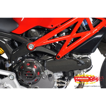 DUCATI Monster 796 (2010-2014) Ilmberger Carbon Cam Belt Covers 1100 Horizontal - No Spark Plug Holes