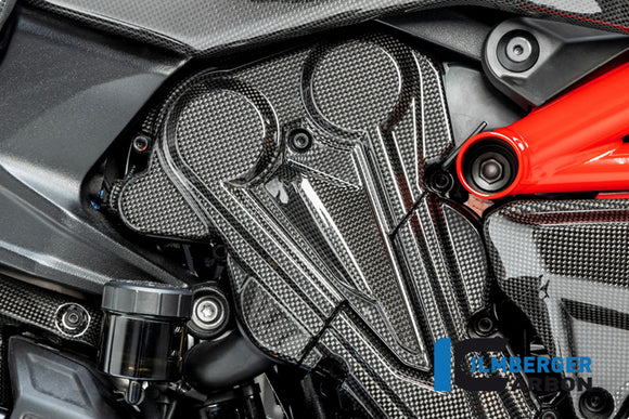 DUCATI Diavel 1260 (2019-2022) Ilmberger Carbon Cambeltcover Vertical Cylinder - Gloss Finish