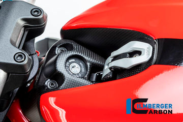 DUCATI Monster 1200 / S (2017-2021) Ilmberger Carbon Ignition Switch Cover - Matt Finish