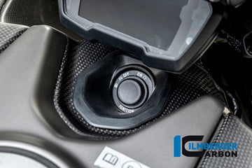 DUCATI Diavel 1260 (2019-2022) Ilmberger Carbon Ignition Switch Cover - Matt Finish