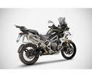 Triumph Tiger 1200 X / Explorer All Models (16-24) Zard Sabbia Stainless Slip-On Kit-2