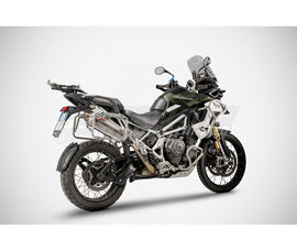 Triumph Tiger 1200 X / Explorer All Models (16-24) Zard Sabbia Stainless Slip-On Kit - 0