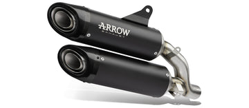 Ducati Monster 937 Round-Sil titanium double silencer (upper & lower) with carby end cap