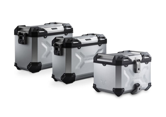 SW-Motech Trax Adventure Luggage Set - Aprilia - Tuareg 660 - 2021- - Silver
