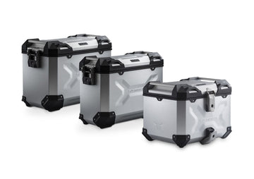 SW-Motech Trax Adventure Luggage Set - BMW - R 1200 GS LC / R 1250 GS - 2012- - Silver