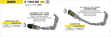 BMW S 1000 RR GP2 "Dark" silencers kit - 0