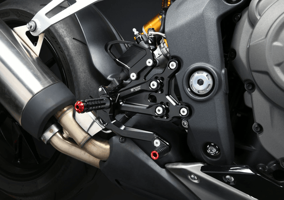 Bonamici Racing - Aluminium Rearsets - Triumph Speed Triple 1200 RS 2021 - P3Tuning