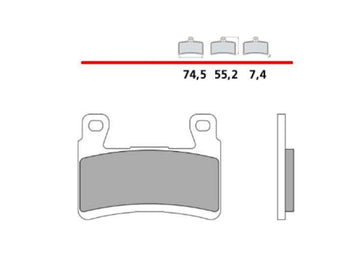 Brembo 107A48627 Z03 brake pads – 1 Caliper Set